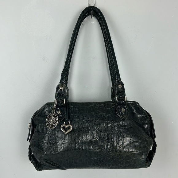 Brighton “Croc” Embossed Y2K 90’s Shoulder Bag - Picture 1 of 11